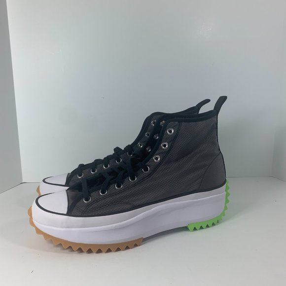 CONVERSE RUN STAR HIKE Men’s Size 13 CONCRETE HEAT BLACK / Ghost Green 167852C - Picture 3 of 11